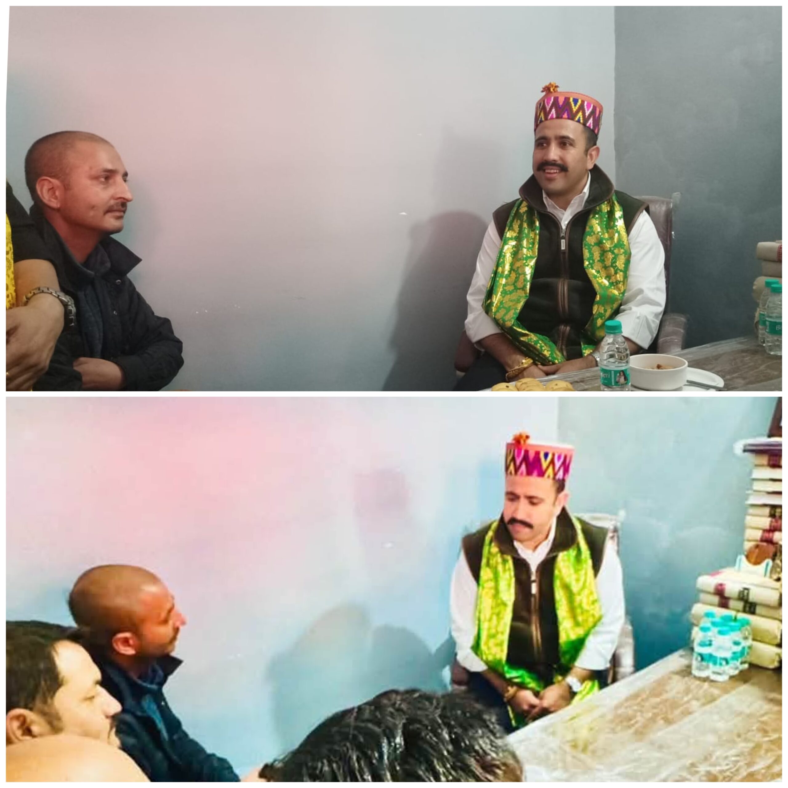 कुल्लू में कांग्रेस नेता विजेंद्र पंडित के ऑफिस पहुंचे लोक निर्माण मंत्री विक्रमादित्य सिंह, माता परम विद्या शर्मा के निधन पर जताया गहरा शोक 